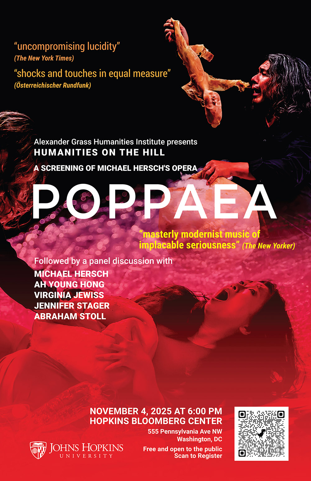 Humanities on the Hill: A Screening of Michael Hersch's Acclaimed Opera Poppaea poster
